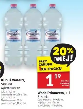 Twój Market Woda Primavera, 1 l oferta