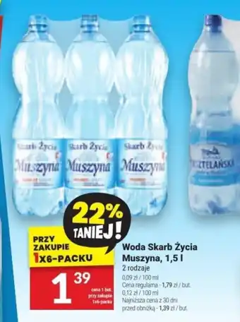 Twój Market Woda Skarb Życia Muszyna, 1,5 l oferta