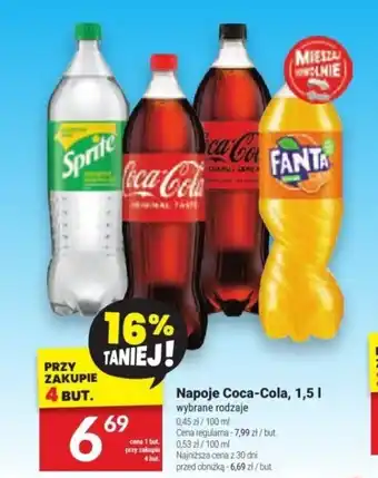 Twój Market Napoje Coca-Cola, 1,5 l oferta