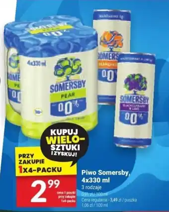 Twój Market Piwo Somersby, 4x330 ml oferta