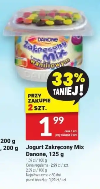 Twój Market Jogurt Zakręcony Mix Danone, 125 g oferta