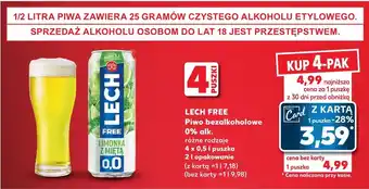 Kaufland Piwo bezalkoholowe Lech oferta