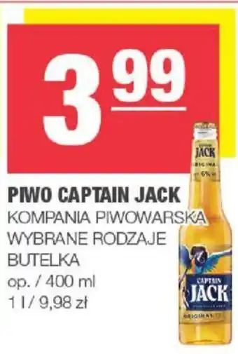 Spar PIWO CAPTAIN JACK KOMPANIA PIWOWARSKA 400ml oferta