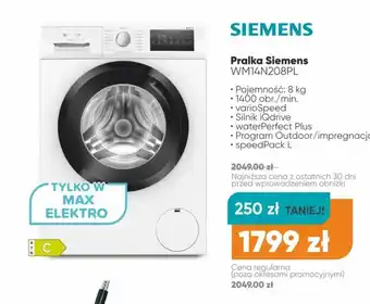 Max Elektro Pralka Siemens oferta