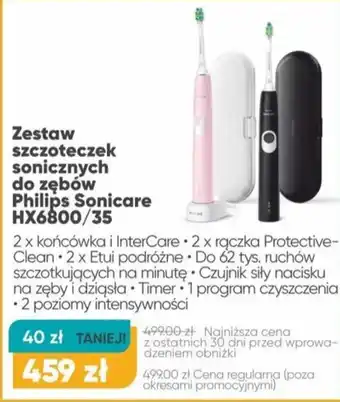 Max Elektro Zestaw szczoteczek sonicznych Philips oferta