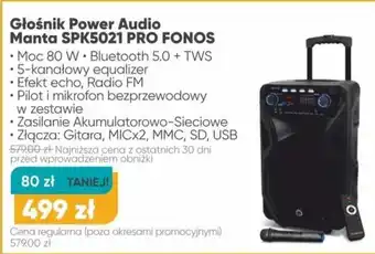 Max Elektro Power audio Manta oferta