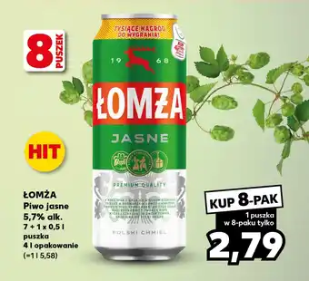 Kaufland ŁOMŻA Piwo jasne 5,7% alk. 7+1 x 0,5l oferta