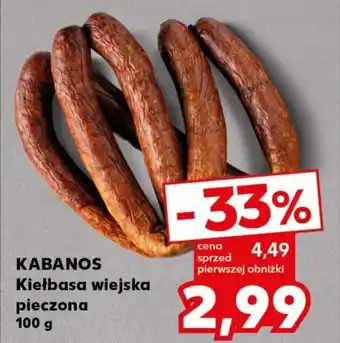 Kaufland KABANOS Kiełbasa wiejska pieczona 100 g oferta