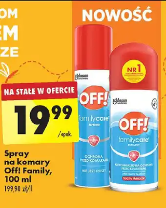 Biedronka Spray na komary Off! Family, 100 ml oferta