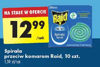 Biedronka Spirala przeciw komarom Raid, 10 szt. oferta