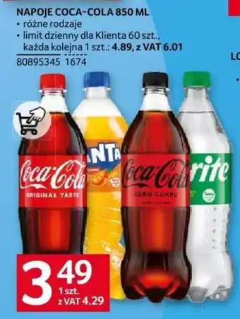 Selgros NAPOJE COCA-COLA 850 ML oferta