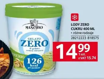 Selgros LODY ZERO CUKRU 400 ML oferta