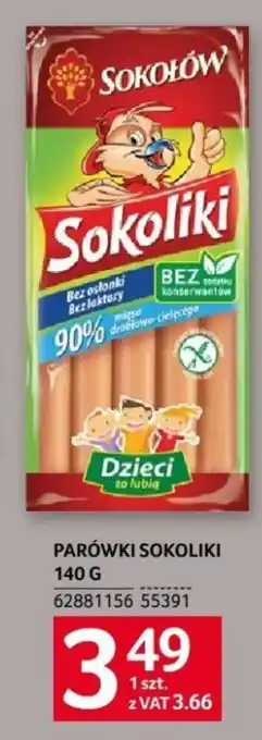 Selgros PARÓWKI SOKOLIKI 140 G oferta