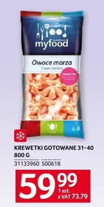 Selgros KREWETKI GOTOWANE 31-40 800 G oferta