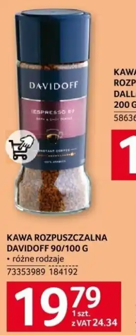 Selgros KAWA ROZPUSZCZALNA DAVIDOFF 90/100 G oferta
