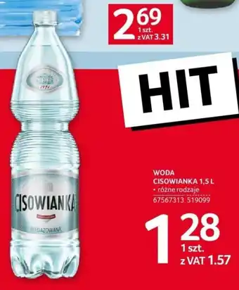 Selgros WODA CISOWIANKA 1,5 L oferta