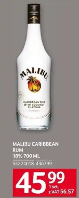 Selgros MALIBU CARIBBEAN RUM 18% 700ML oferta