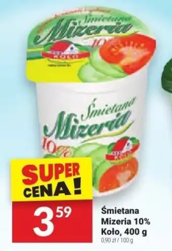 Twój Market Śmietana Mizeria 10% Koło, 400 g oferta