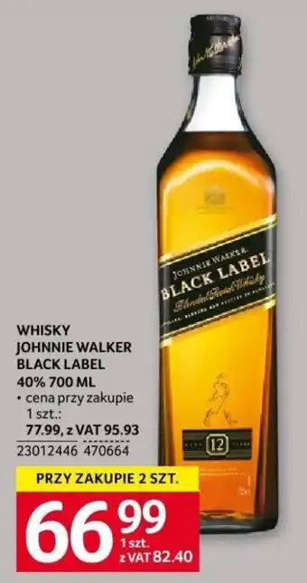 Selgros JOHNNIE WALKS & BLACK LABEL 40% 700ML oferta
