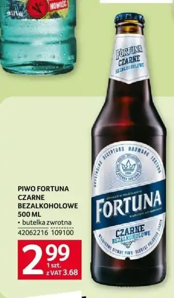 Selgros PIWO FORTUNA CZARNE BEZALKOHOLOWE 500ML oferta