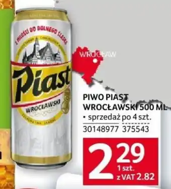 Selgros PIWO PIAST WROCŁAWSKI 500 ML oferta