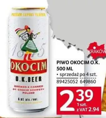 Selgros PIWO OKOCIM O.K. 500ML oferta