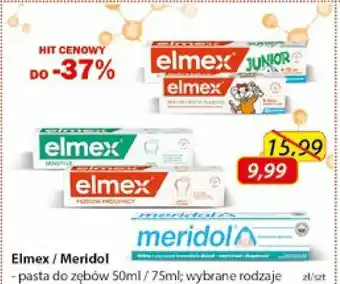 Drogeria Kosmyk Elmex / Meridol pasta do zębów 50-75ml oferta