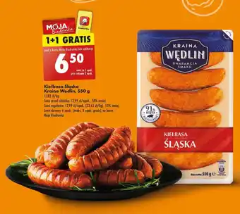 Biedronka Kiełbasa Śląska Kraina Wędlin 550 g oferta