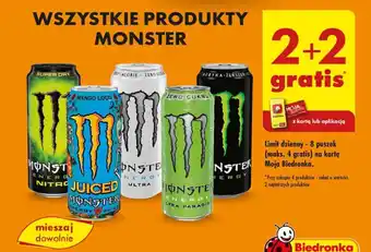 Biedronka WSZYSTKIE PRODUKTY MONSTER oferta