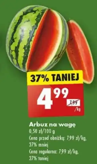 Biedronka Arbuz 1kg oferta