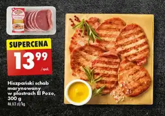 Biedronka Hiszpański schab marynowany w plastrach El Pozo 300 g oferta