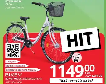 Selgros Rower miejski Bikey oferta