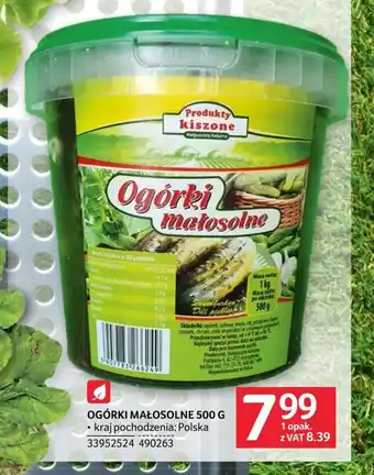 Selgros Ogórki kiszone Produkty Kiszone oferta