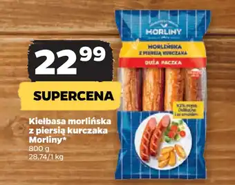 Netto Kiełbasa morlińska z piersią kurczaka Morliny oferta