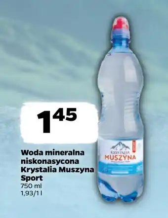 Netto Woda mineralna niskonasycona Krystalia Muszyna Sport oferta