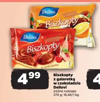Netto Biszkopty z galaretką w czekoladzie Dellovi oferta