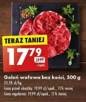 Biedronka Goleń wołowa bez kości 500 g oferta