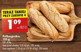 Biedronka Półbagietka 110 g oferta