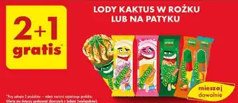 Biedronka LODY KAKTUS W ROŻKU LUB NA PATYKU oferta