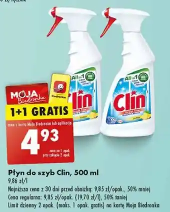 Biedronka Płyn do szyb Clin 500 ml oferta