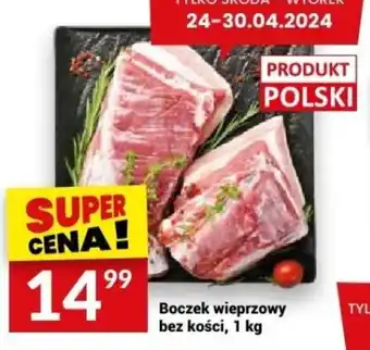 Twój Market Boczek wieprzowy bez kości, 1 kg oferta