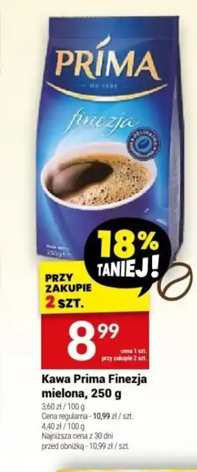 Twój Market Kawa Prima Finezja mielona, 250 g oferta