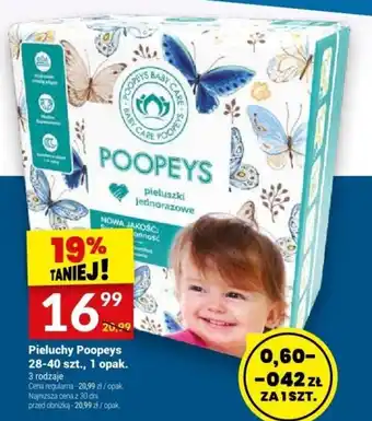 Twój Market Pieluchy Poopeys 28-40 szt. oferta