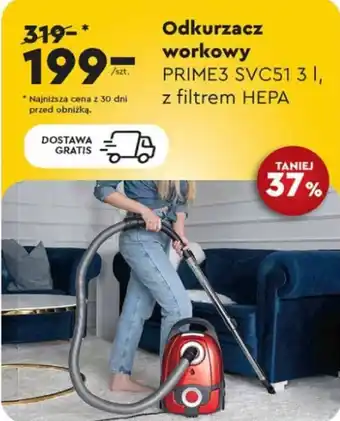 Biedronka Odkurzacz workowy PRIME3 SVC51 oferta