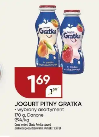 Chata Polska JOGURT PITNY GRATKA 170 g, Danone oferta