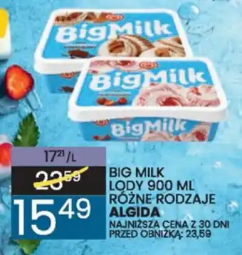 Wafelek BIG MILK LODY 900 ML ALGIDA oferta