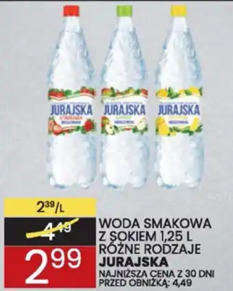 WODA SMAKOWA Z SOKIEM 1,25 L JURAJSKA