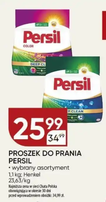 Chata Polska PROSZEK DO PRANIA PERSIL 1,1 kg, Henkel oferta