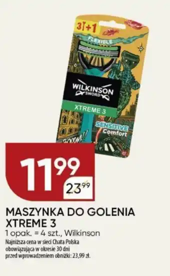 Chata Polska MASZYNKA DO GOLENIA XTREME 3, 4 szt., Wilkinson oferta