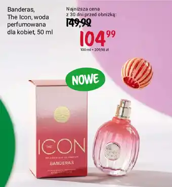 Rossmann Banderas, The Icon, woda perfumowana dla kobiet, 50 ml oferta